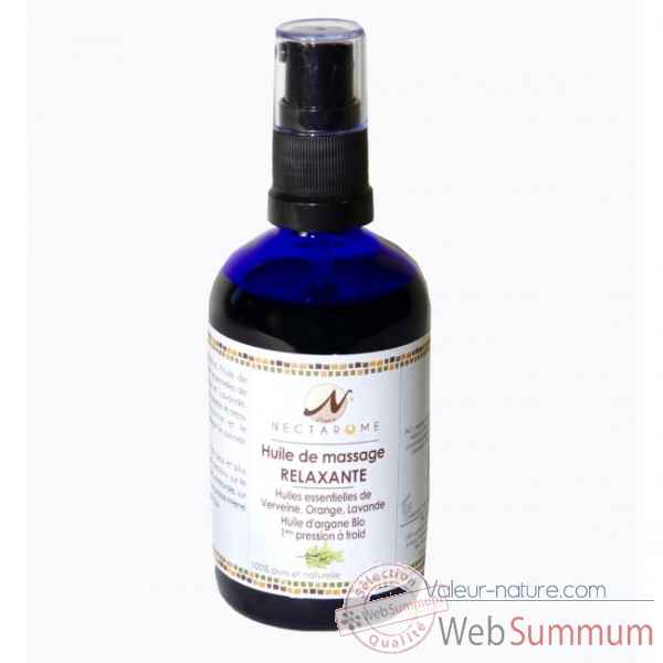 Huile de massage a l'huile essentielle de verveine - 100ml Nectarome France -8190W