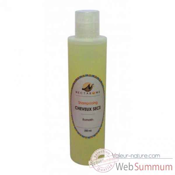 Shampoing pour cheveux secs au romarin - 250ml Nectarome France -6630W