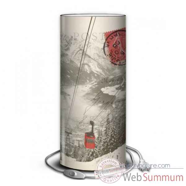 Lampe montagne telecabine rouge -MO1627
