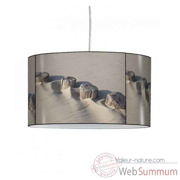 Lampe suspension marine bois sur la plage -MA1429SUS