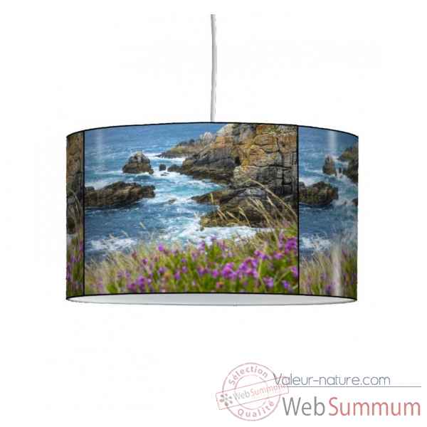Lampe suspension marine rochers et fleur -MA1431SUS