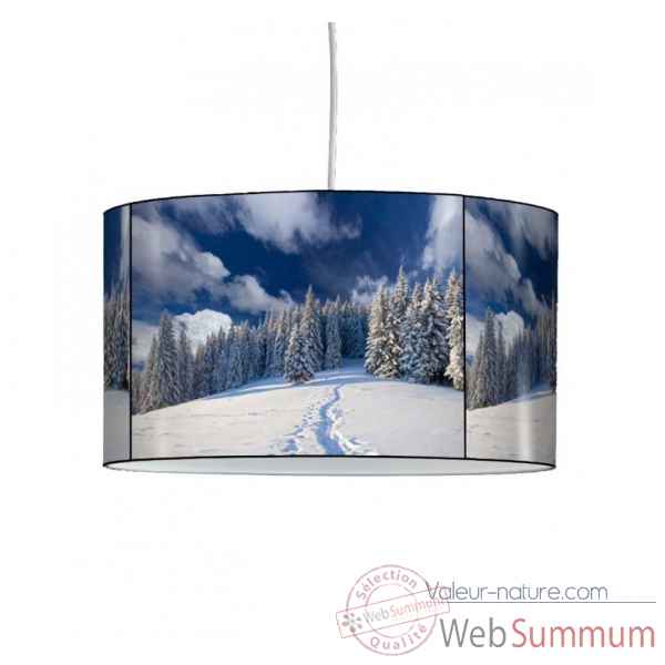 Lampe suspension montagne traces dans la neige -MO1534SUS