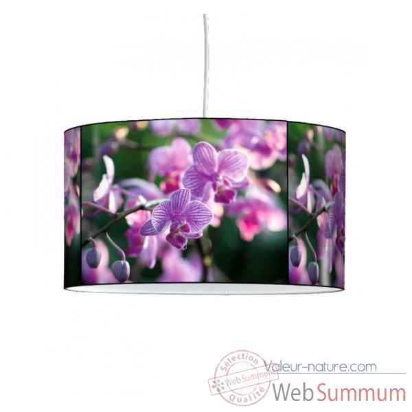Lampe suspension nature orchidée violette -NA1338SUS