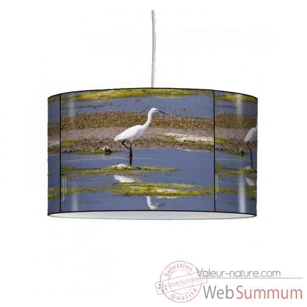 Lampe suspension oiseaux aigrette dans marais -OI1303SUS