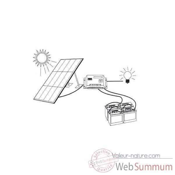 Kit solaire 10w - 12v KITSOL-1