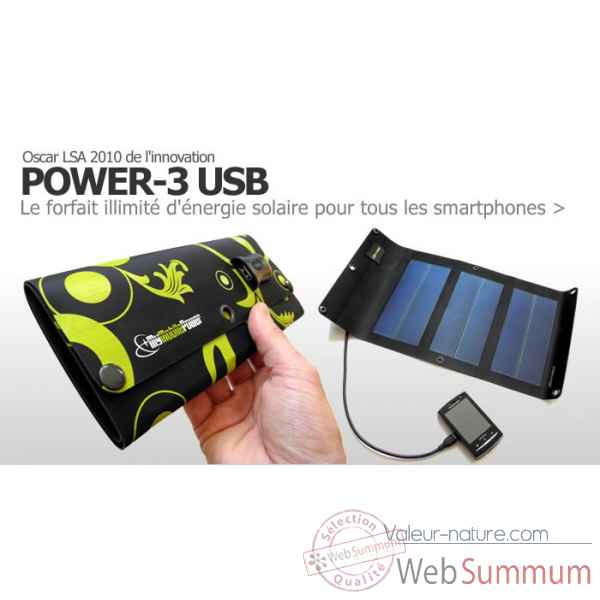 Panneau solaire power-3 usb-600 Solariflex -POWER3USB